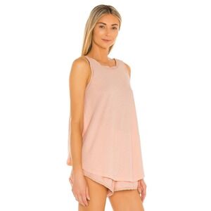 THE GREAT Tank Top Women Large Pink The Lace Slouch Sleep Tank Sleepwear NWT
